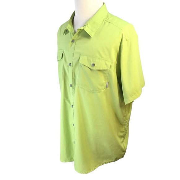 Columbia Vented Fishing Shirt Omni-Wick Advance Evaporation XXL 2X Short Sleeve - Picture 2 of 10